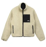 Stussy 8 Ball Sherpa Reversible Jacket - Image 2