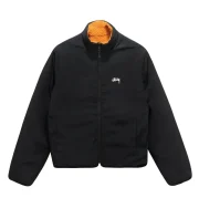 Stussy 8 Ball Sherpa Reversible Jacket ‘Orange’ - Image 3