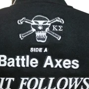 Stussy x Kostas Seremetis Vintage Black Wool & Leather Varsity Jacket - Image 6