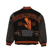 Supreme Team Black Varsity Jacket - Image 2
