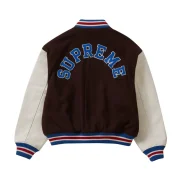 Supreme Tiger Brown & White Varsity Jacket