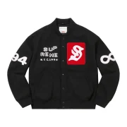 Supreme Tourist Black Varsity Jacket