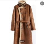 Brown Sheepskin Long Coat