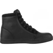 Black Waterproof Leather Motorcycle Riding Shoes - Image 3