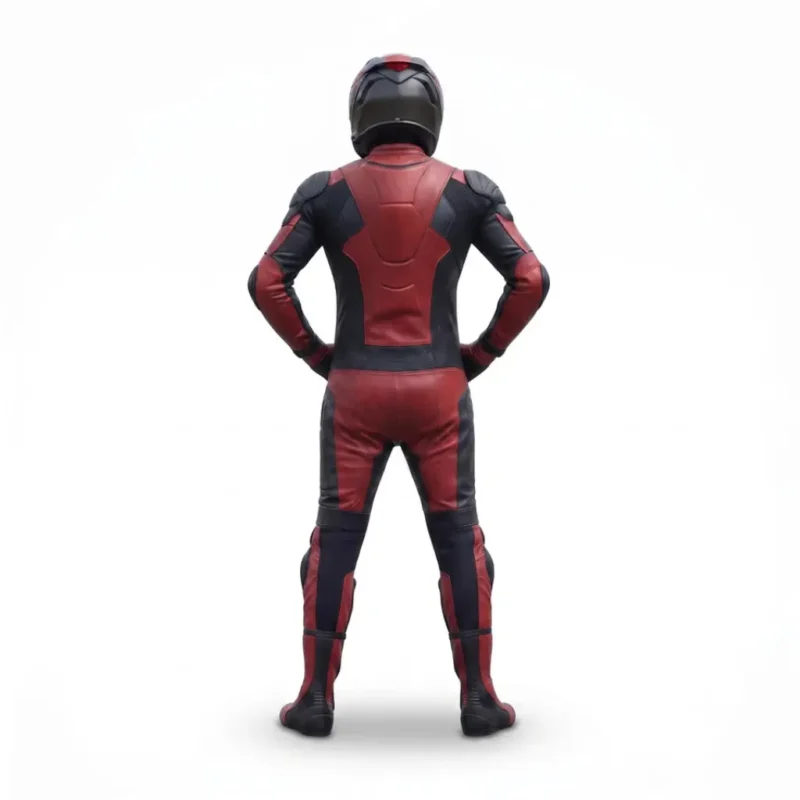 Men’s Black Motorcycle Racing Jacket with CE Protective Armor