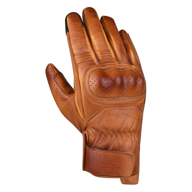 Premium 100% Leather Motorcycle Gloves for Moped Riding