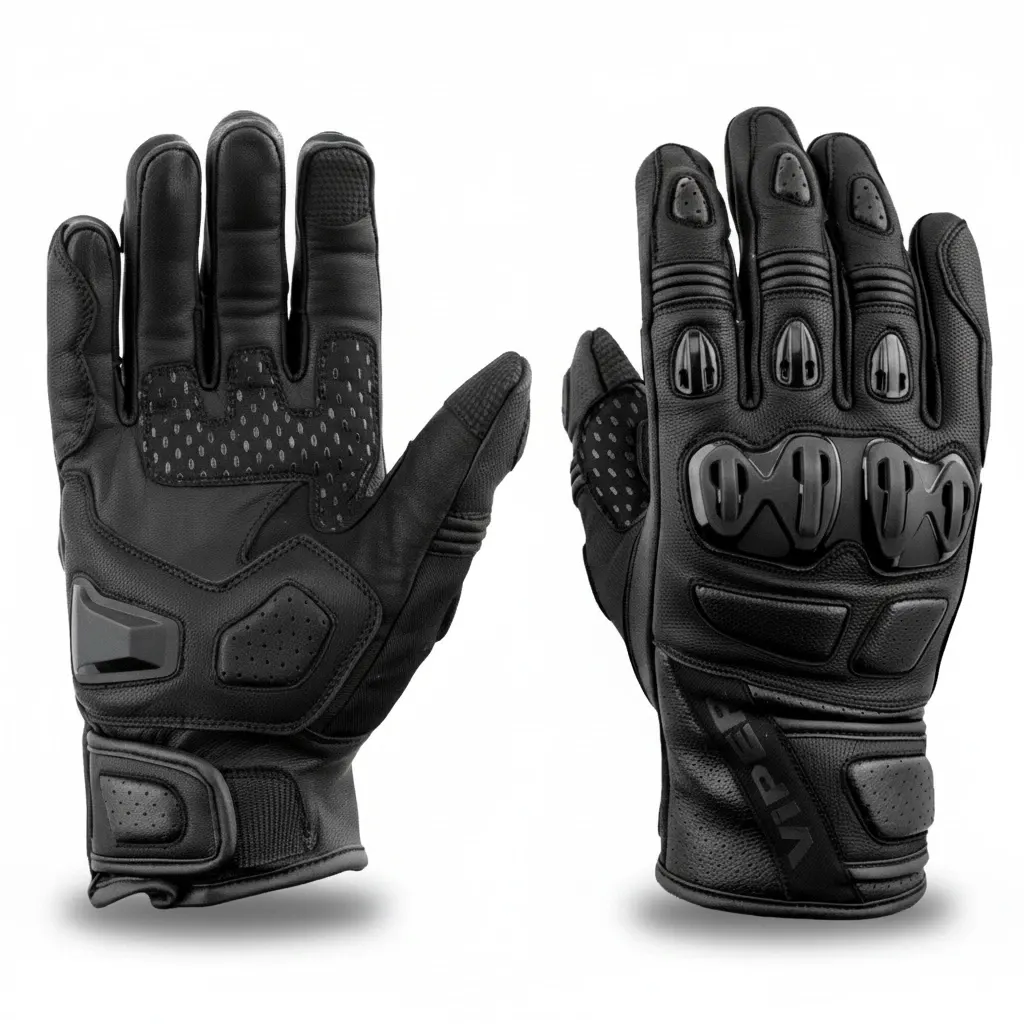 Premium Leather CE Motorcycle Gloves with Short Cuff (1) Premium Leather CE Motorcycle Gloves with Short Cuff