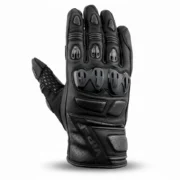 Premium Leather CE Motorcycle Gloves with Short Cuff - Image 2