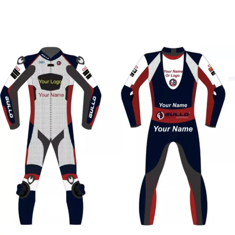 Custom Leather Motorcycle Racing Suits with Logo & Protection
